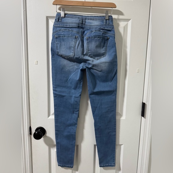 Bundle of 2 Wax Jean & Enjean Skinny Jeans - Medium & Light Wash - Sizes 5/M - Picture 12 of 13